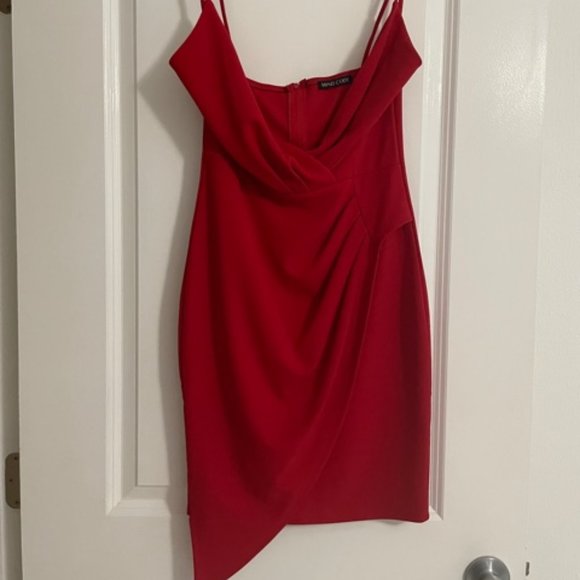 Red Never Worn Mini Spaghetti Strap Dress - Picture 1 of 2